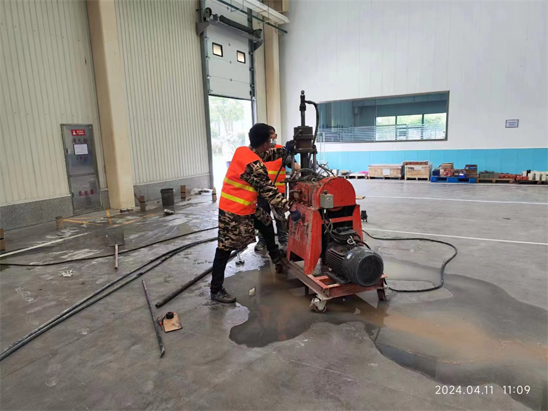 耀州厂房地面下沉塌陷注浆加固施工